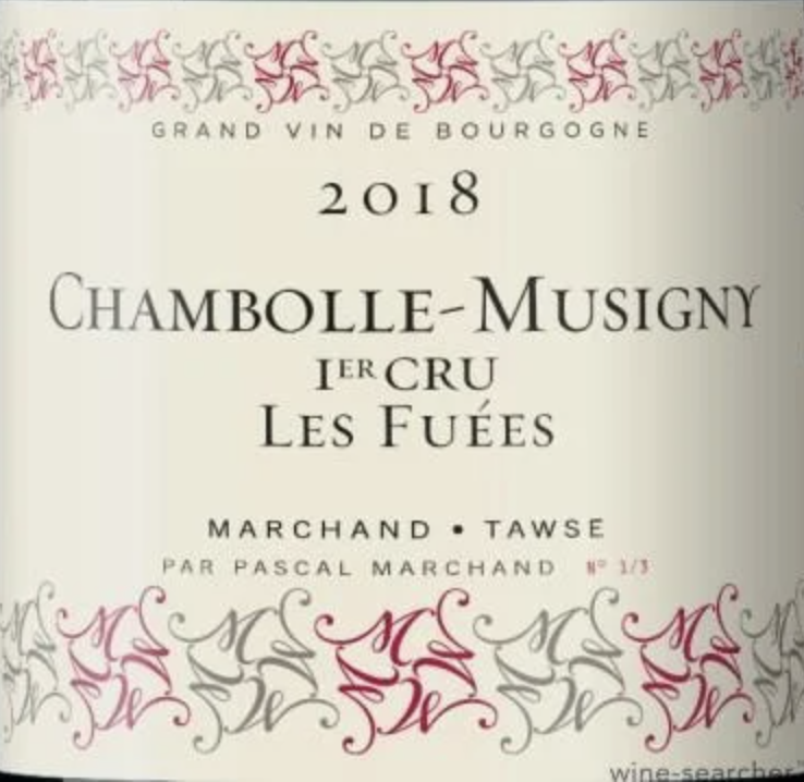 Marchand Tawse Chambolle Musigny 1er Cru Les Fuees 2018