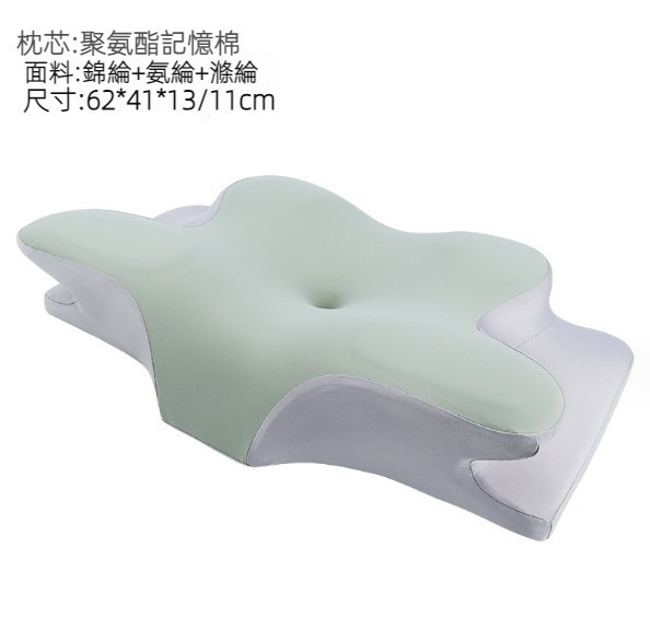 Hot recommended memory foam pillow neck pillow (light gray)