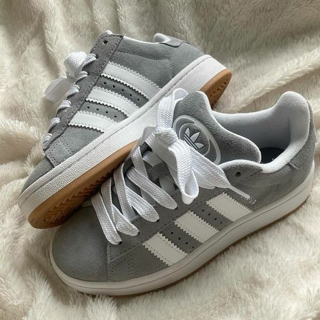 ADIDAS CAMPUS 00S 麵包鞋 三葉草 灰白 焦糖底 麂皮 男女鞋 HQ8707 / 現貨