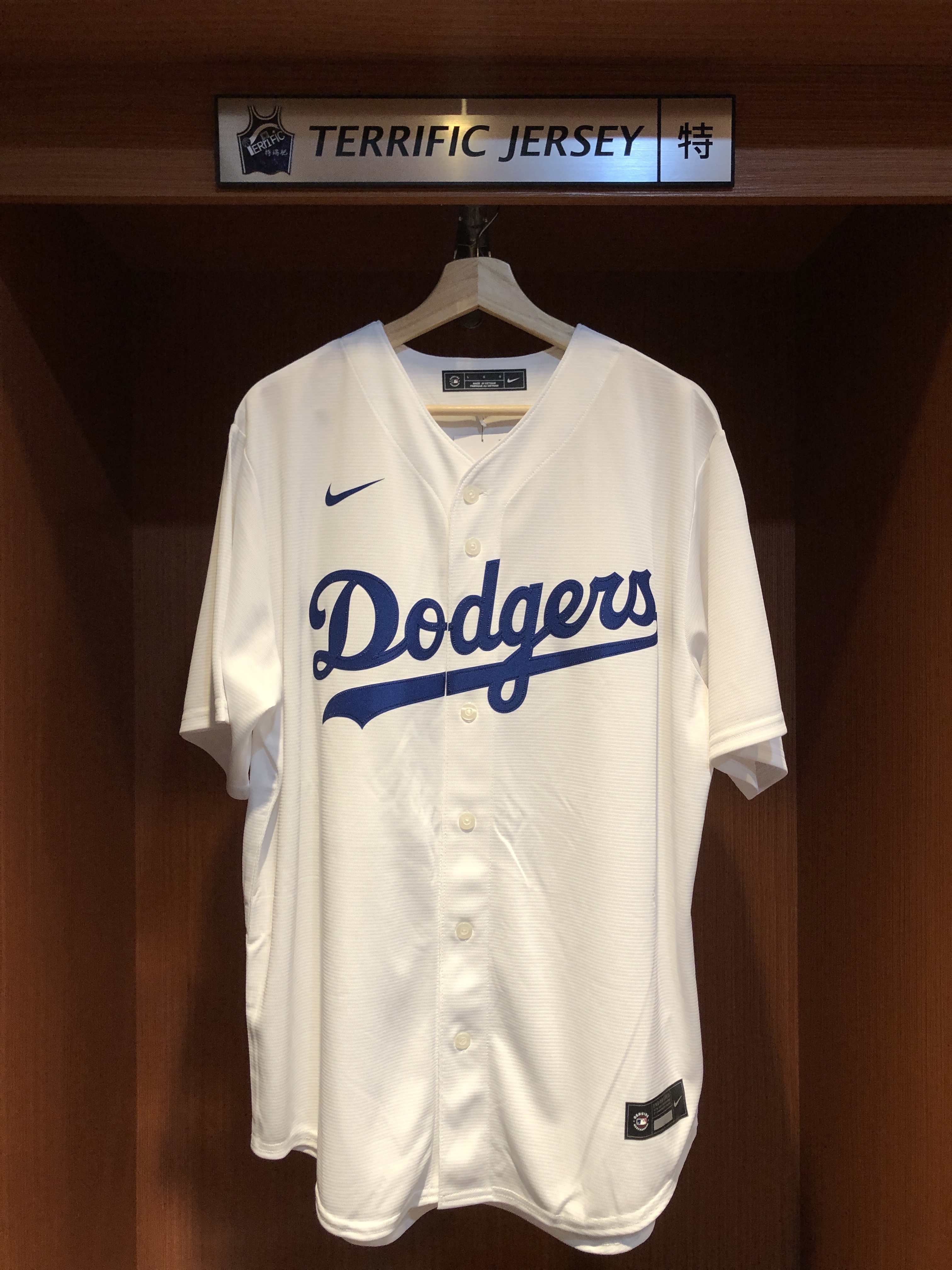 MLB球衣 Clayton Kershaw 洛杉磯道奇白 Nike Replica Player Name Jersey 球迷版 熱轉印 全新