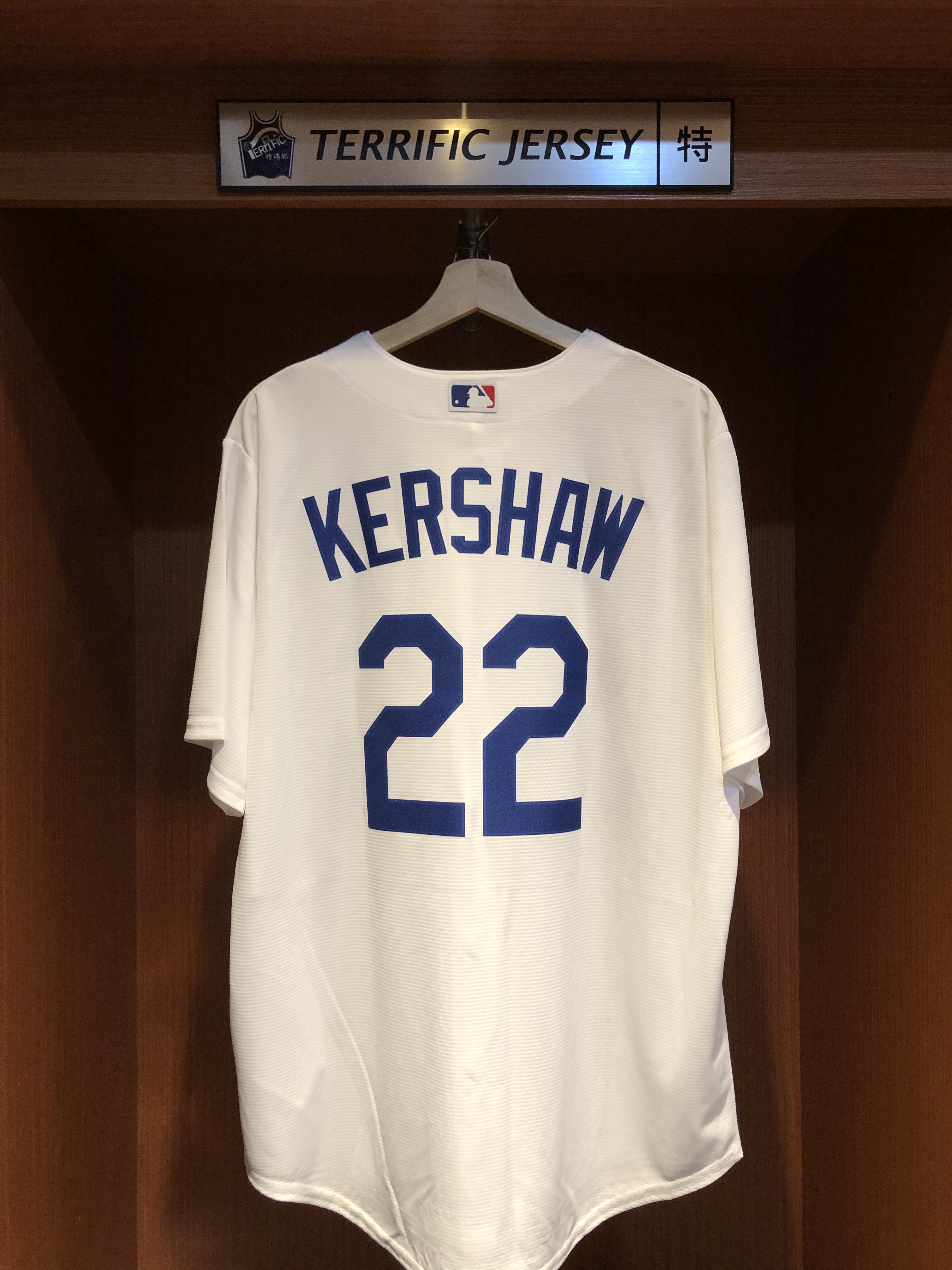 MLB球衣 Clayton Kershaw 洛杉磯道奇白 Nike Replica Player Name Jersey 球迷版 熱轉印 全新