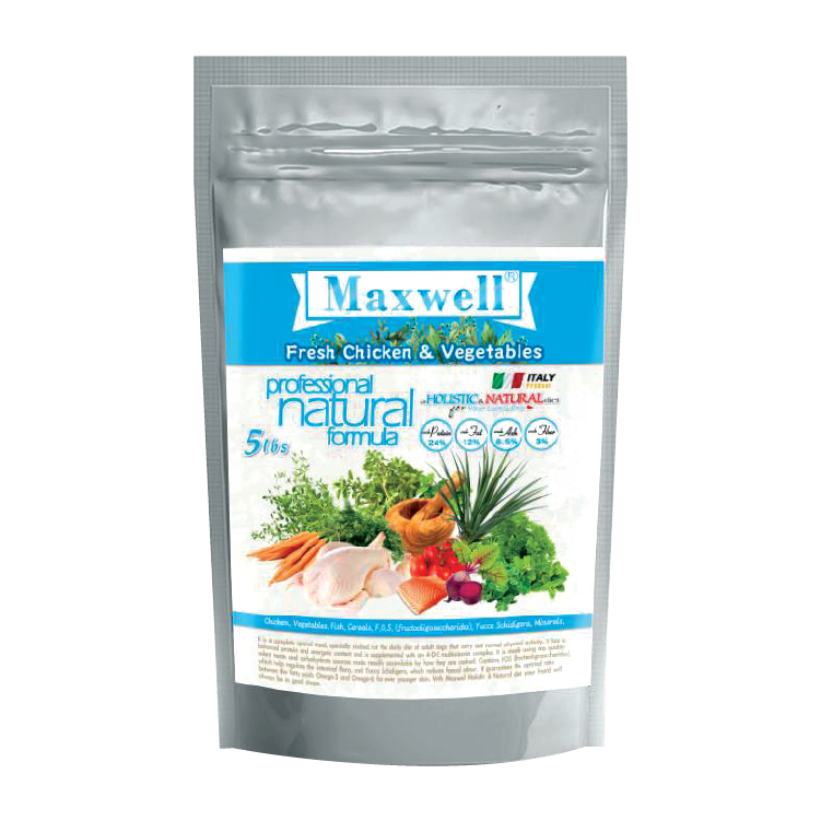 Maxwell⎜鮮雞肉加菜狗糧 5lbs (MXA-04-5)