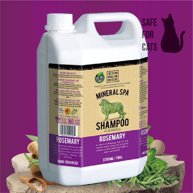 Reliq⎜火山礦物泥+迷迭香精華"納米"洗毛精 1gal (REL-0479)