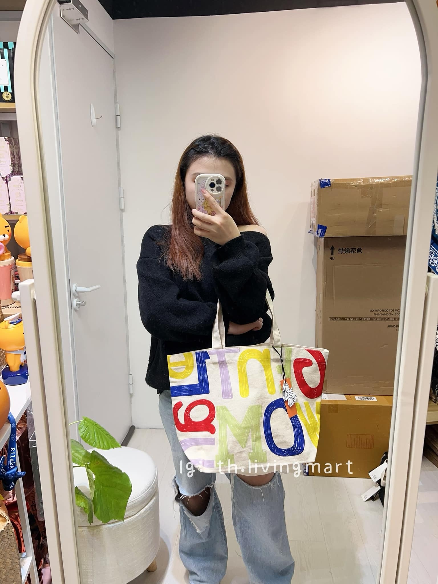 GENTLEWOMAN 彩色英文字 TOTE BAG