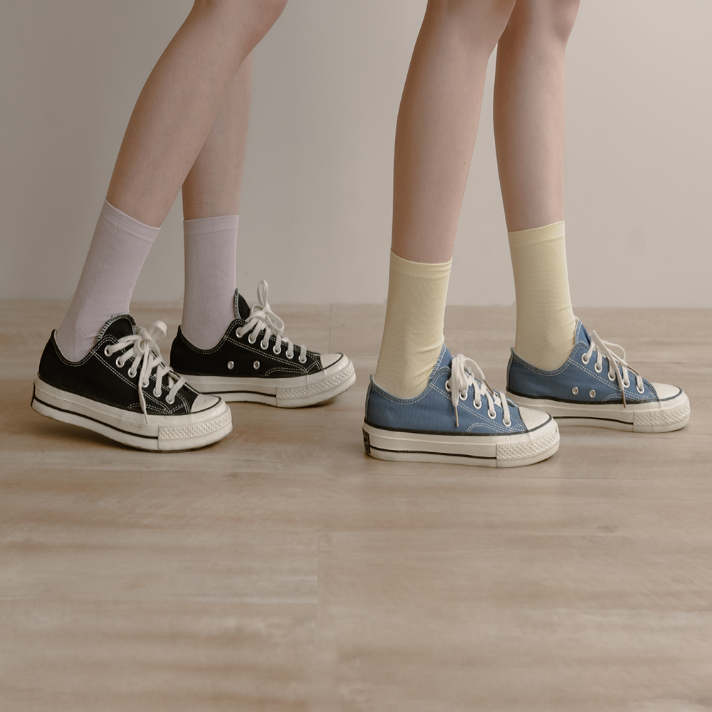 Simple macaroon color half-calf socks 7 colors for sale【07110552】in stock+pre-order