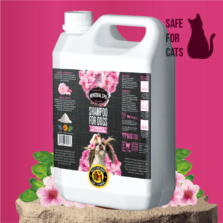 Reliq 火山礦物泥 + 櫻花 / 玫瑰精華  "清香" 洗毛精 1gal (REL-6566)