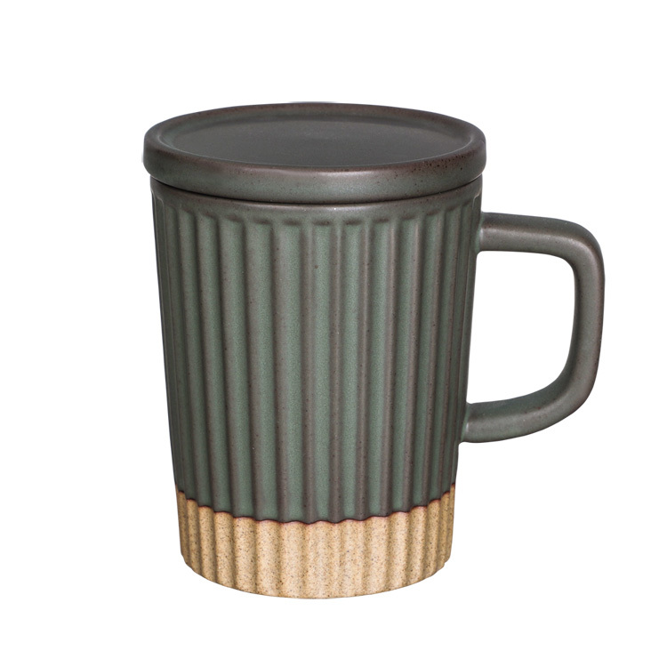 豎紋馬克杯(370ml)|2色可選