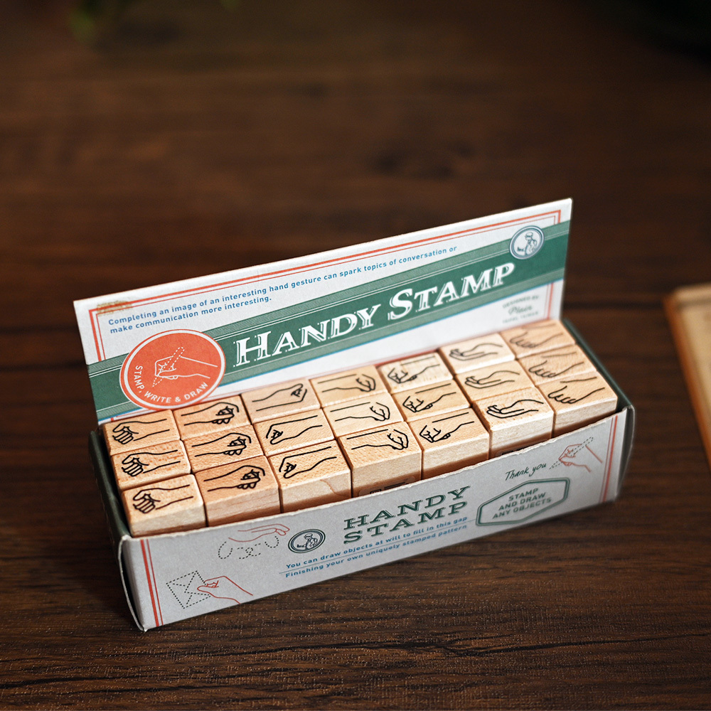 拿手印章桌上陳列盒