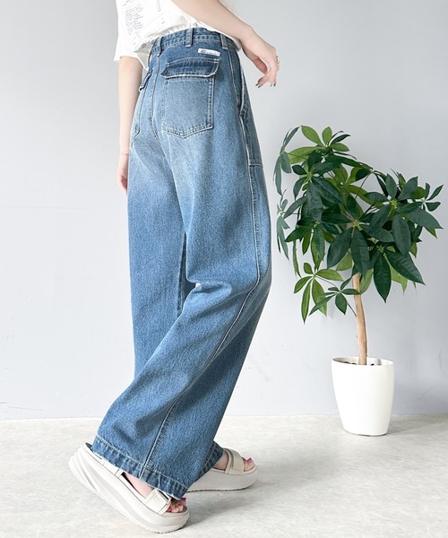 日本🇯🇵連線 JAVA 仿舊水洗高腰牛仔褲 寬口褲 落地褲 3色(任買兩件711免運)/預購