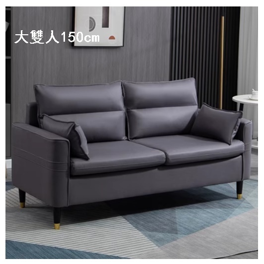 Popular technical cloth sofa [dark gray no-wash technical cloth] [large double seat 150cm (free two pillows)]