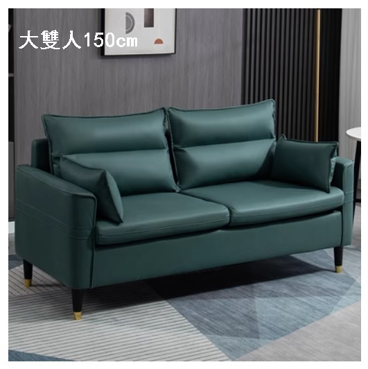 Popular technical cloth sofa [dark green no-wash technical cloth] [large double seat 150cm (free two pillows)]