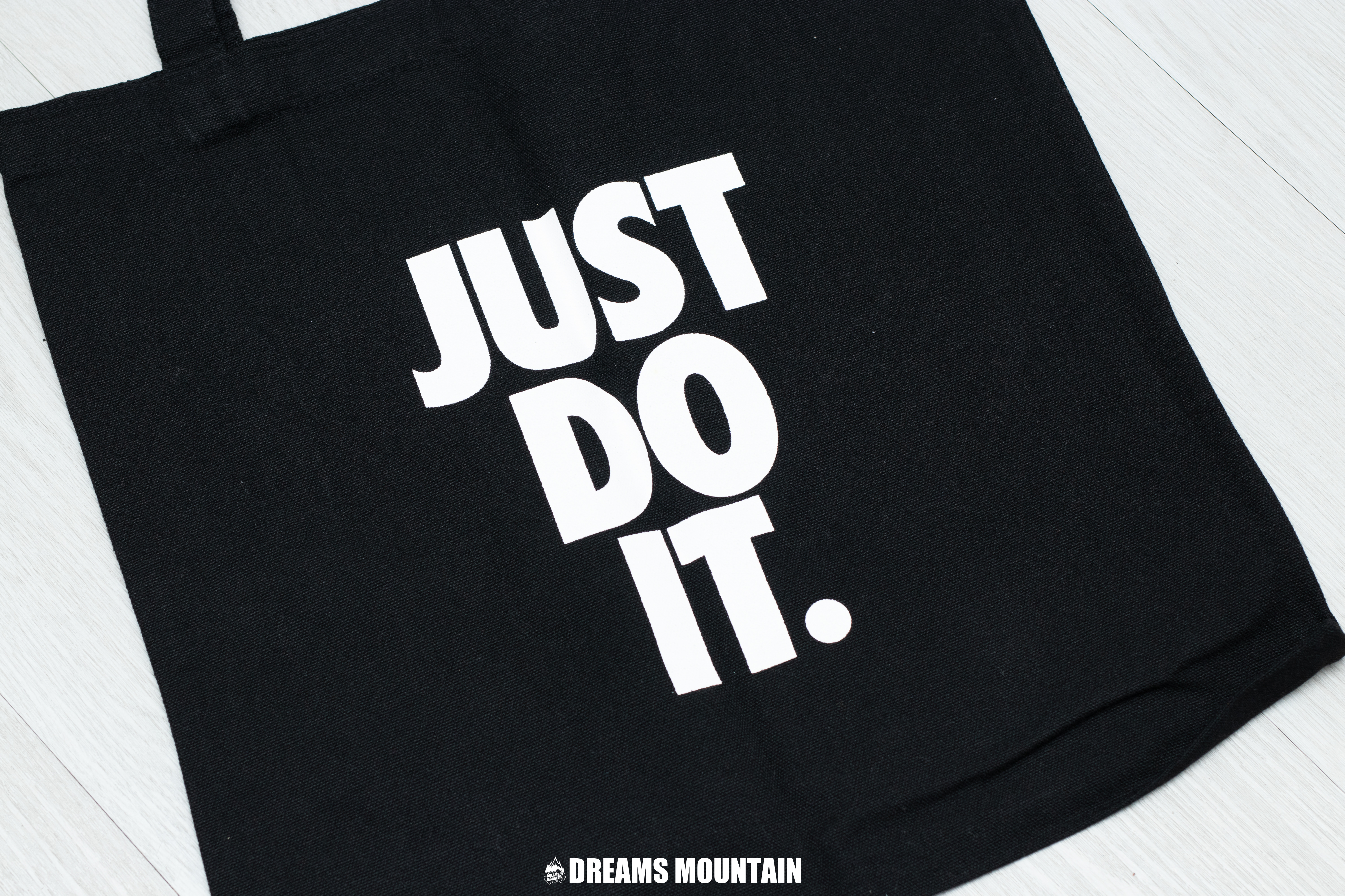 【現貨】 NIKE 雙面黑白帆布"JUST DO IT" TOTE BAG