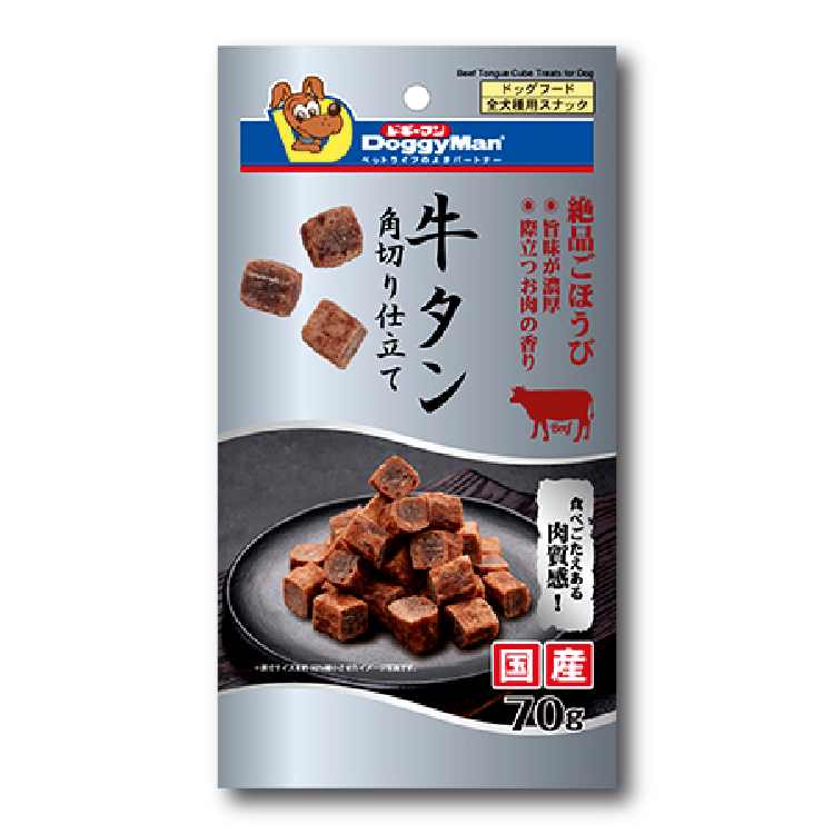 Doggyman 牛舌角切 70g (DYM-5527)