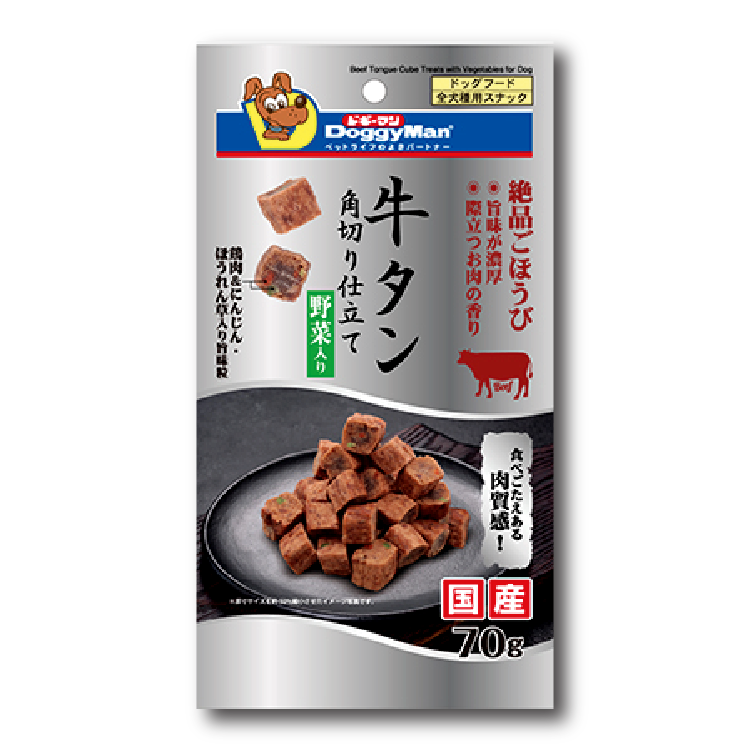 Doggyman 牛舌野菜角切 70g (DYM-5534)