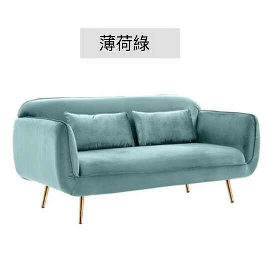 Popular fabric sofa [mint green] [small double seat 120cm]