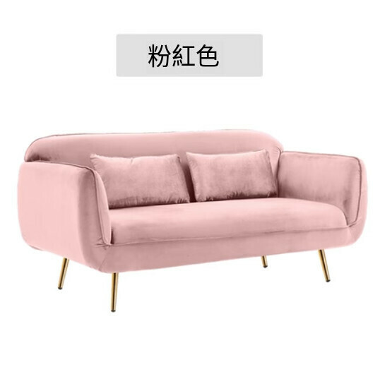 Popular fabric sofa [pink] [small double seat 120cm]