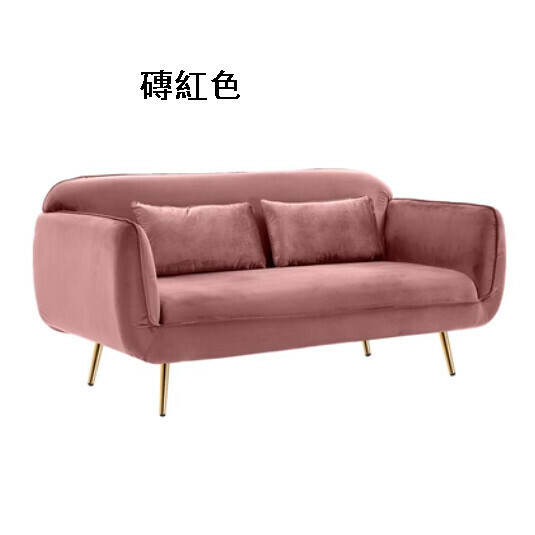 Popular fabric sofa [brick red] [small double seat 120cm]