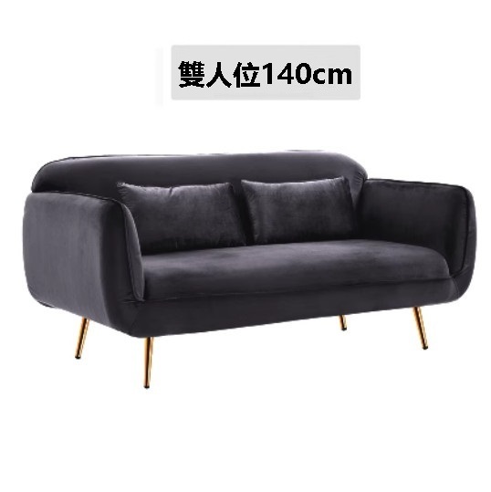 Popular fabric sofa [dark gray] [double 140cm]