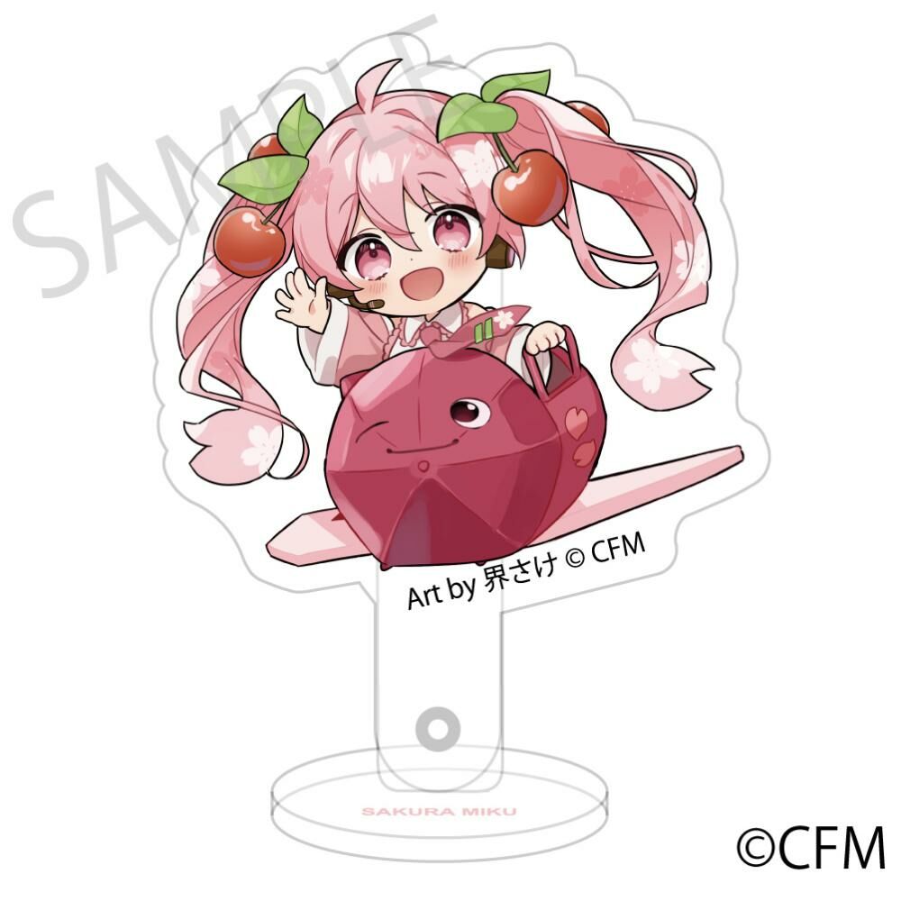 預購-「櫻未來×弘函2024」 壓克力自拍棒&立牌 兒童之國 函館 Art by 界さけ【日本進口精品】