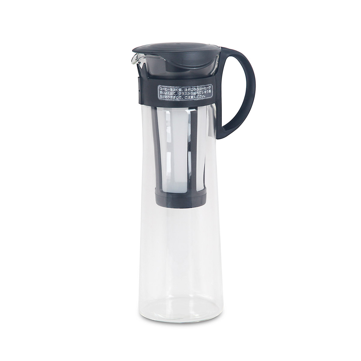 日本 HARIO MIZUDASHI 1L 過濾式玻璃冷泡咖啡瓶 (黑色) -MCPN-14-B
