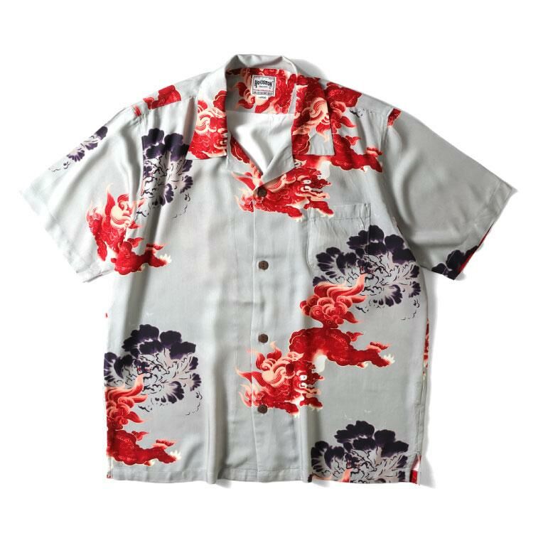 HOUSTON ALOHA SHIRT (唐獅子)  /GREY