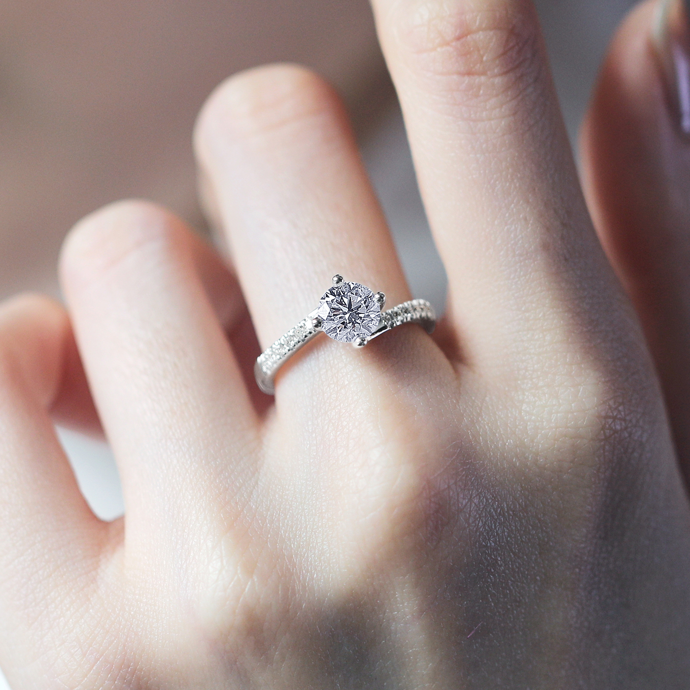 真情歸屬 — GIA1克拉鑽石戒指