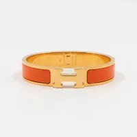 [S] HERMES CLIC H BRACELET,ORANGE FRUIT, SHM25 (SHM25)