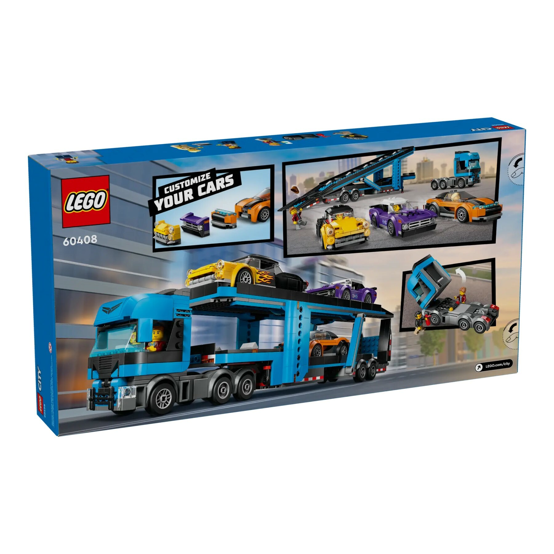 60408 - Car Transporter Truck with Sports Cars