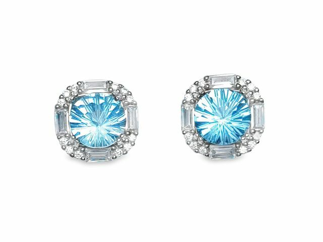 TJ1049藍托帕耳環