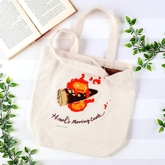 刺繡帆布托特包 霍爾的移動城堡 焦急的卡西法