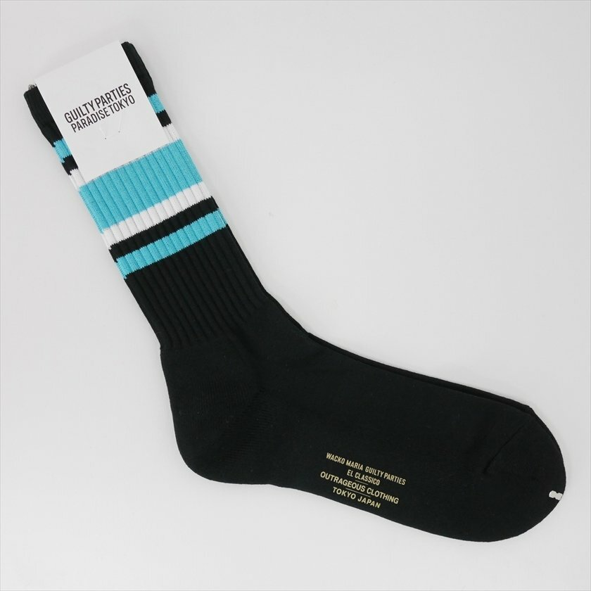 WACKO MARIA SKATER SOCKS ( TYPE-1 ) 條紋 長襪 3色 現貨