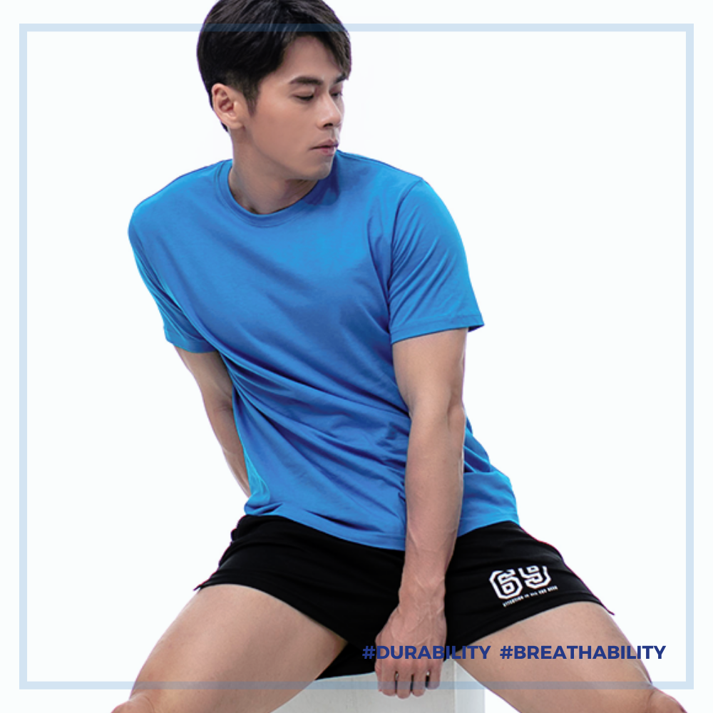 AttentionWear 精梳棉重磅T-shirt【地中海藍色】100%純棉、重磅、質感、好穿、不激凸、百搭短T