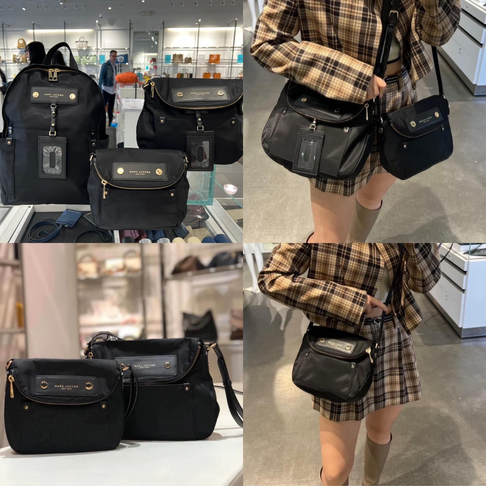 【預購】Marc Jacobs F111806 圓蓋斜咩包 (黑色)