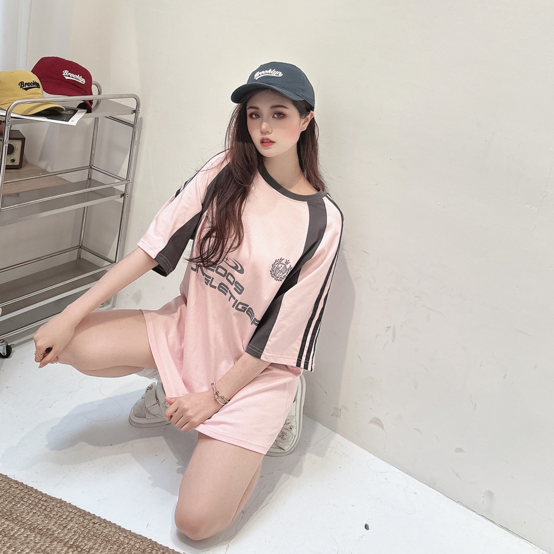 運動風撞色TEE/二色