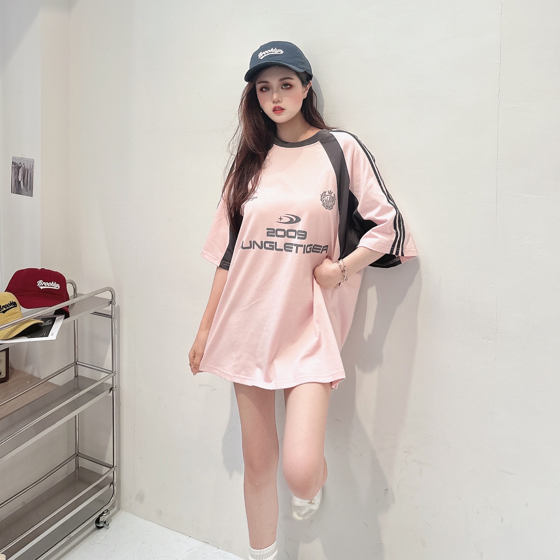 運動風撞色TEE/二色