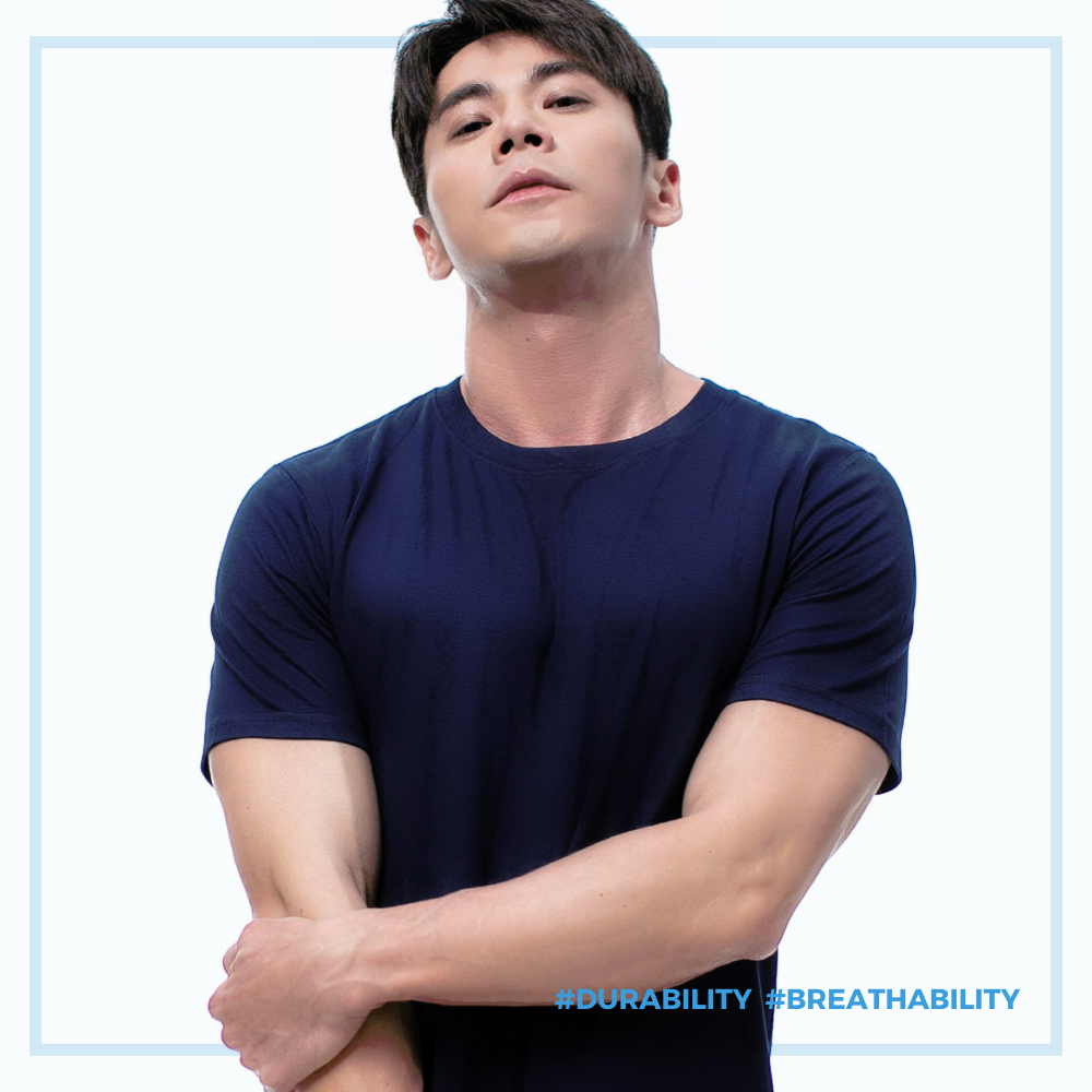 AttentionWear 精梳棉重磅T-shirt【深藍色】100%純棉、重磅、質感、好穿、不激凸、百搭短T