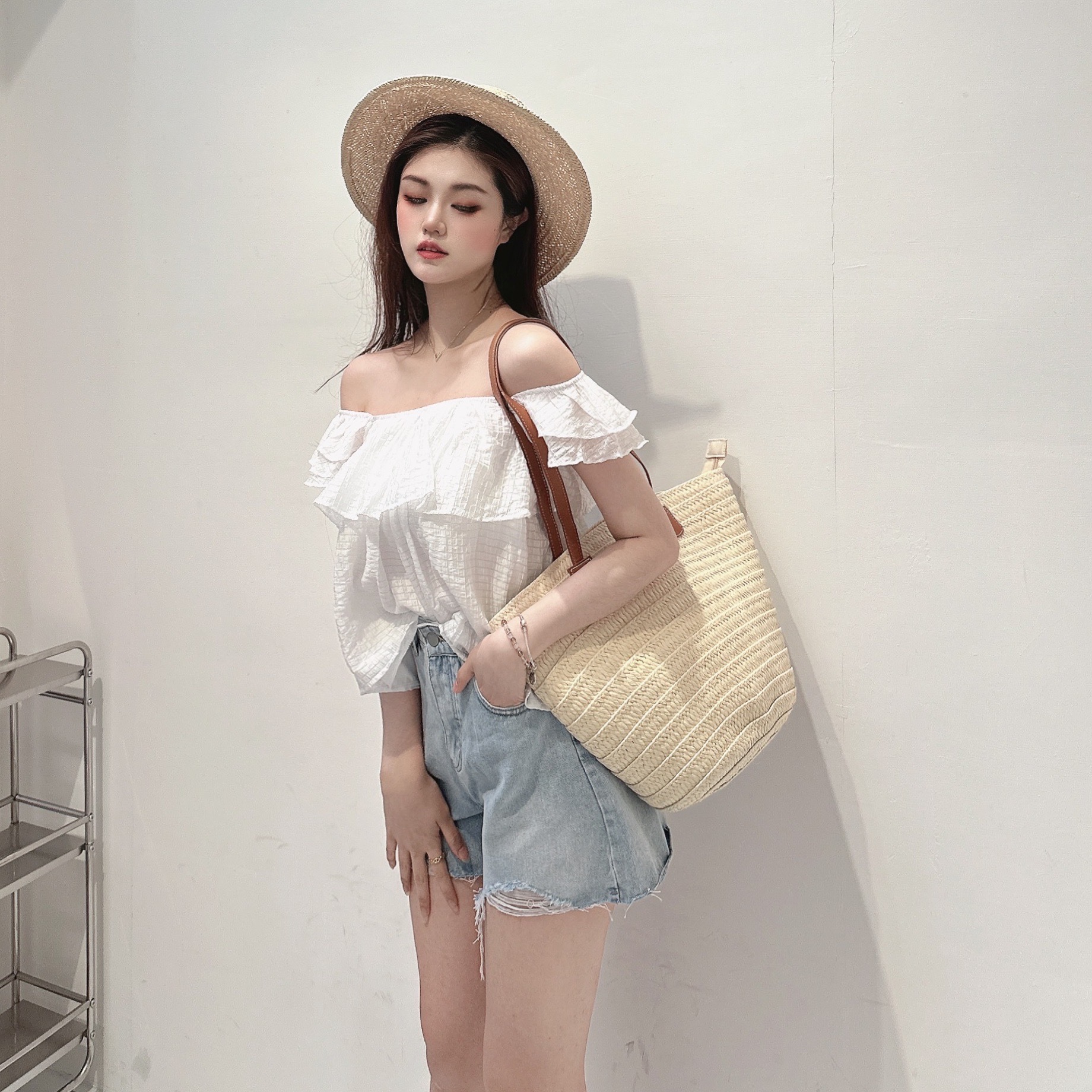 荷葉袖蛋糕兩穿背心/二色