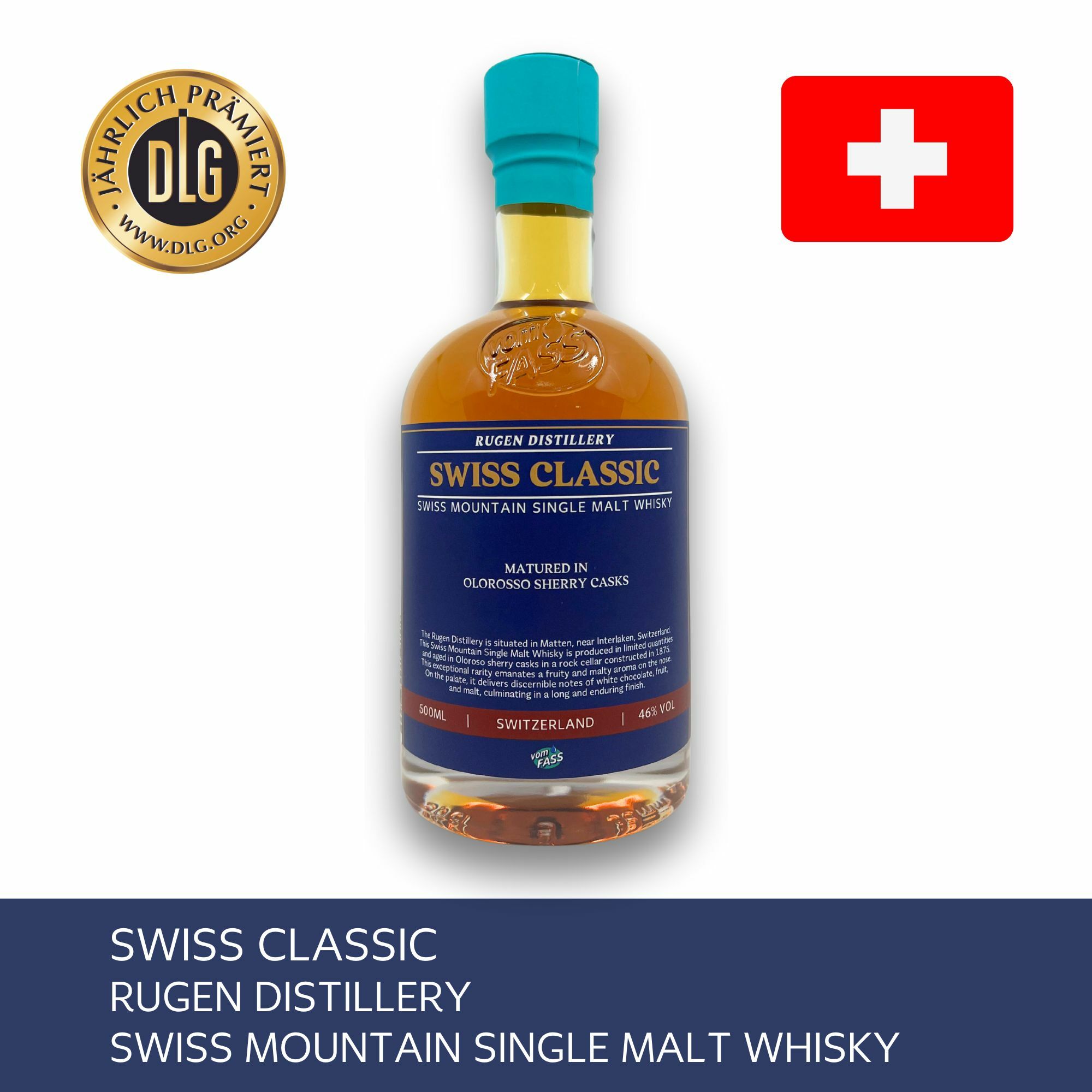 Swiss Classic, Rugen Distillery, Swiss Mountain Single Malt Whisky