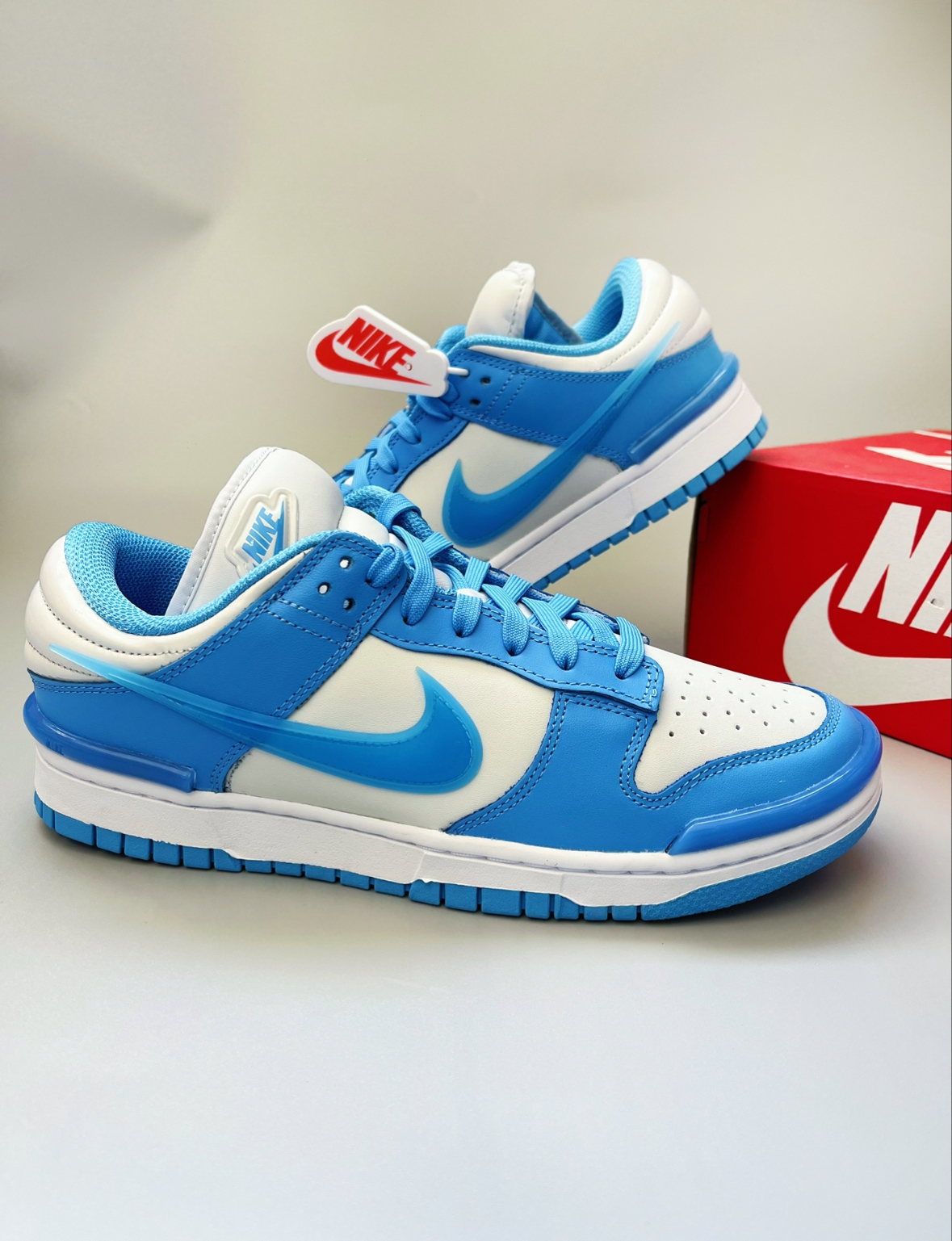 限時接單 Nike Dunk Low Twist  北卡藍 天空藍 果凍勾 小Ambush 皮革 復古 解構 DZ2794-002/預購