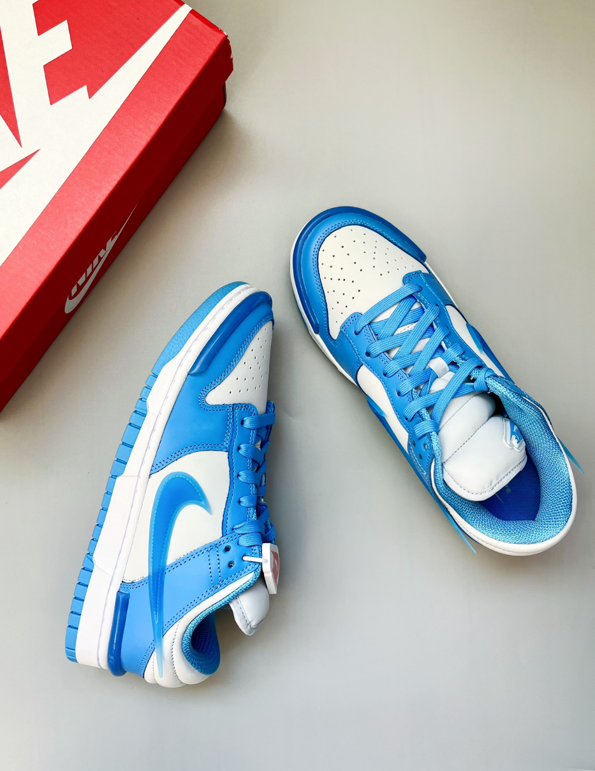 限時接單 Nike Dunk Low Twist  北卡藍 天空藍 果凍勾 小Ambush 皮革 復古 解構 DZ2794-002/預購