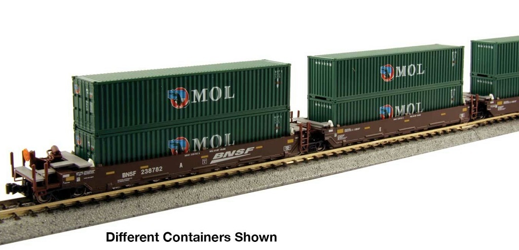 Kato 106-6210 N規 40呎 中海貨櫃.10入+載貨櫃板車.5輛 此商品貨櫃是中海貨櫃