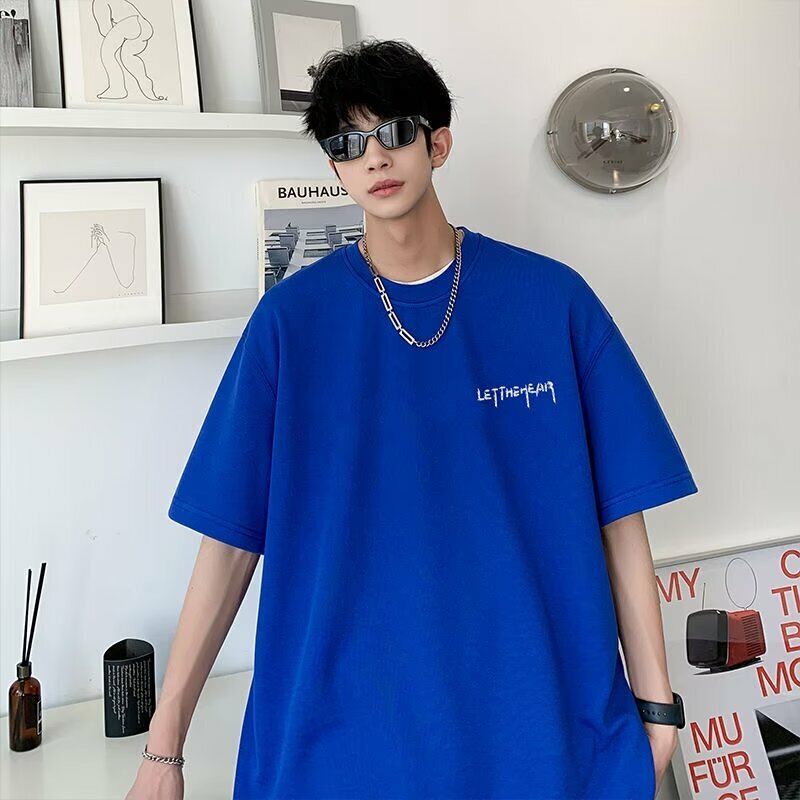 港風手寫小字短袖T恤