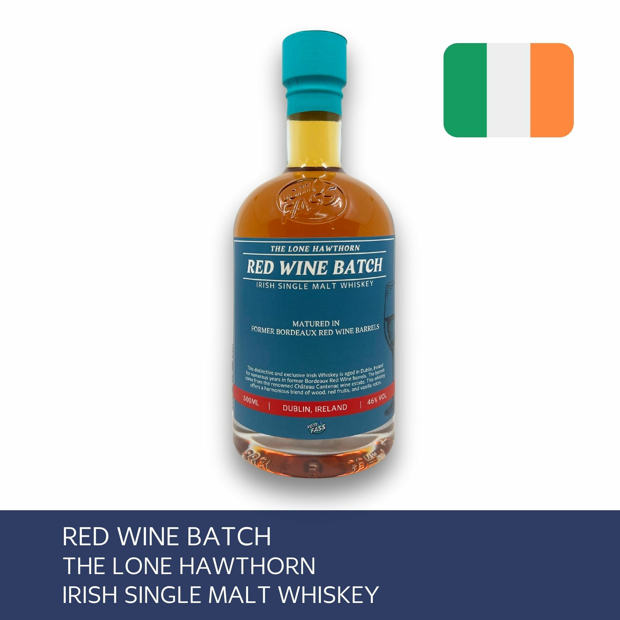 "Red Wine Batch", The Lone Hawthorn, Irish Single Malt Whiskey