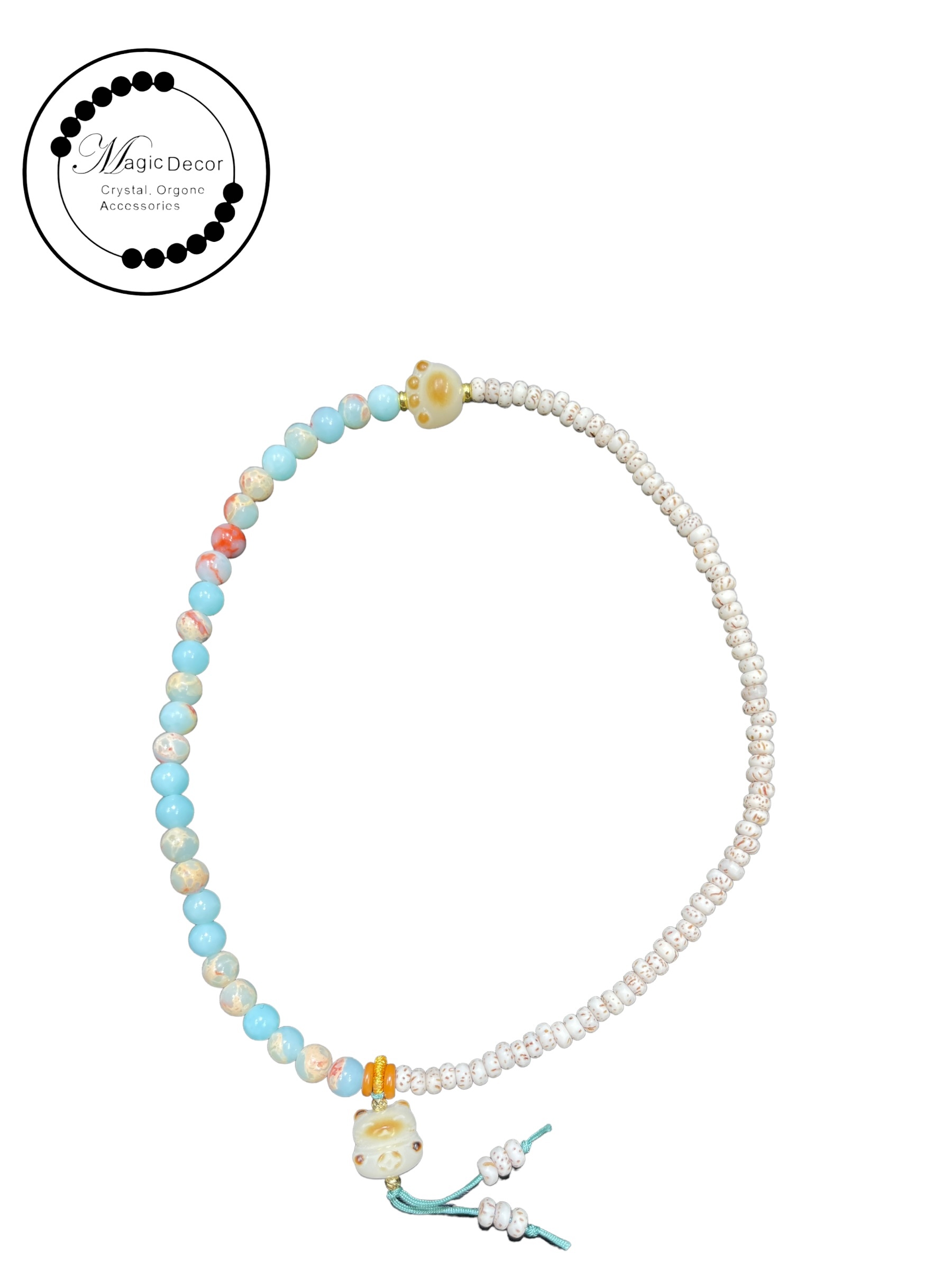 250828 - A96 4mm+星月菩提壽山石菩提貓爪雙圈手串