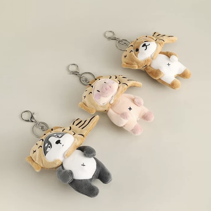 《52337》鯛魚燒柴犬哈士奇豬豬鑰匙圈