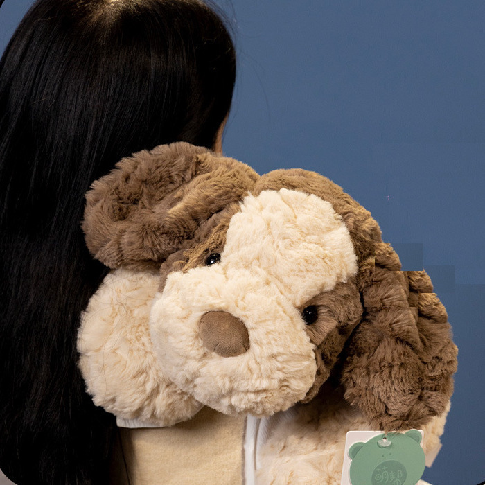 《52346》奶奶咖啡色系50公分狗狗玩偶