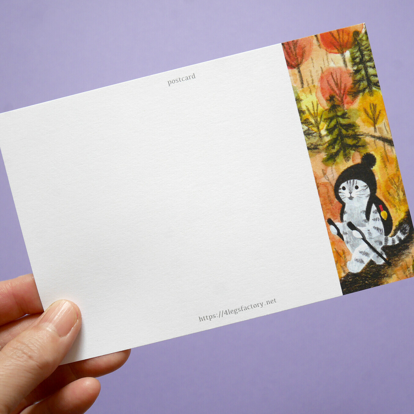 小徑 貓咪旅行日記 插畫明信片｜日本 4legs