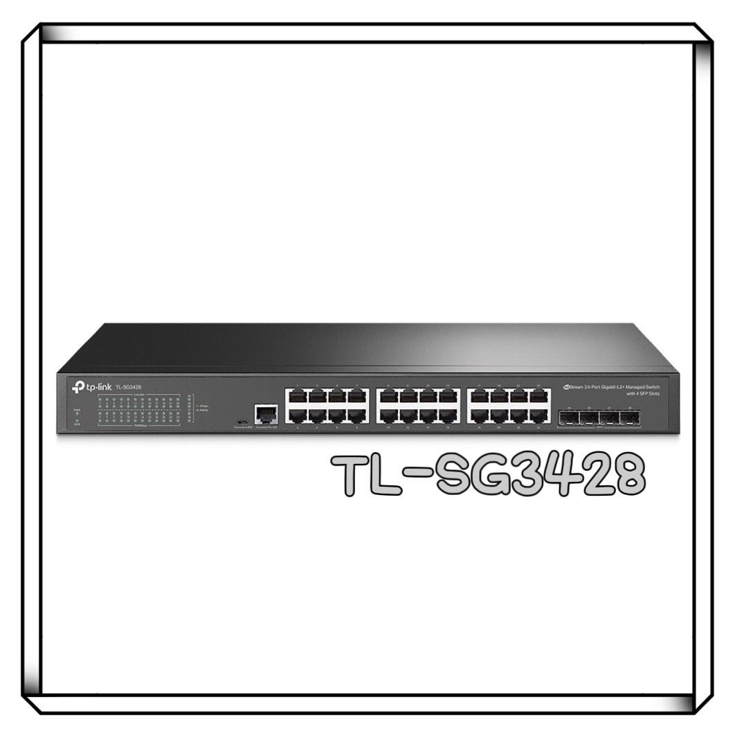 TP-LINK TP-LINK TL-SG3428 JetStream 24 埠 Gigabit L2 管理型交換器 (含 4 SFP)
