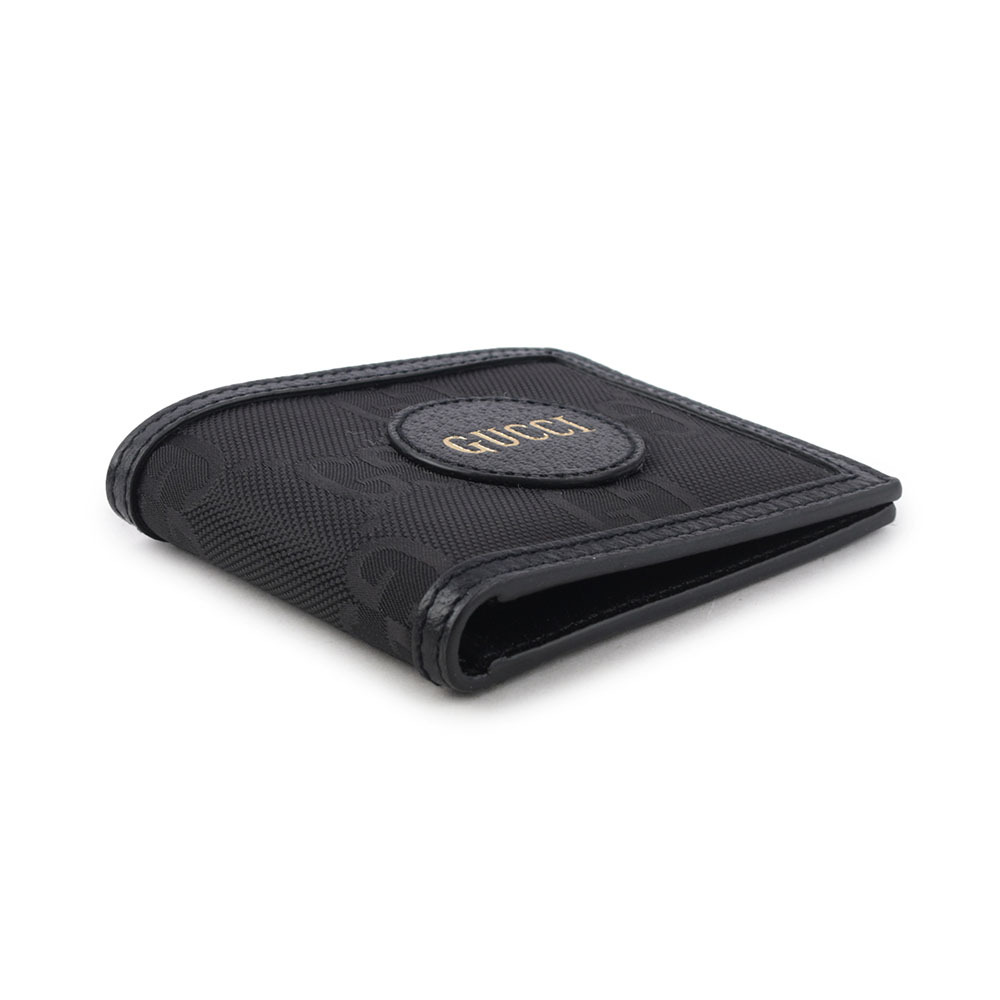 【GUCCI】Off The Grid GG 再生尼龍對開8卡短夾(黑色) 625573 H9HAN 1000