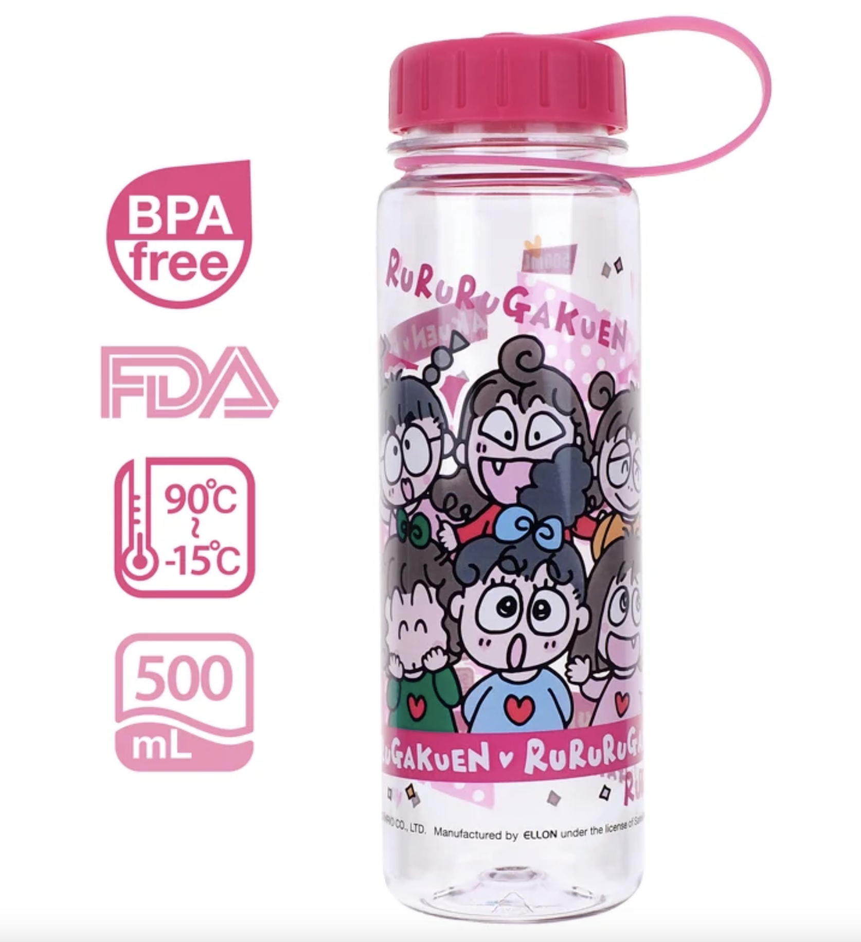 Rururugakuen 500ml BPA Free膠水樽 9-6397-9